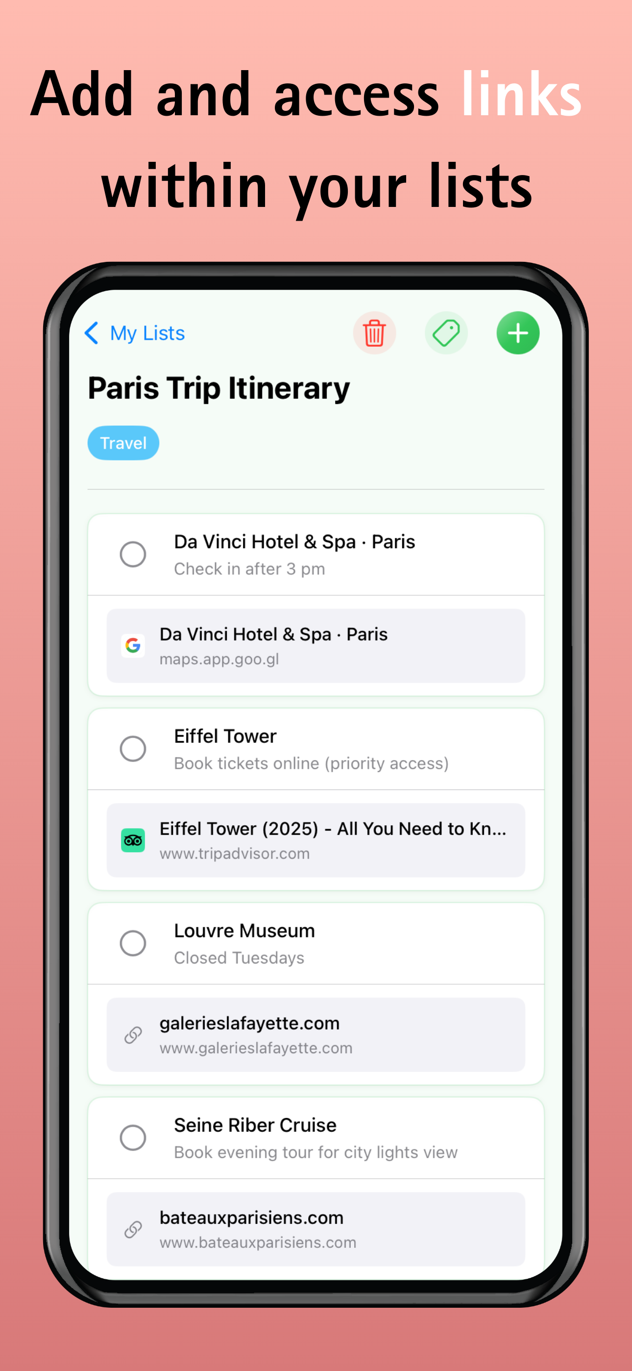 EZ Check List Screenshot 2